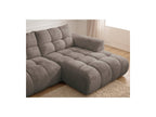 Jaya - Canapé D'Angle Fixe - Tissu Chenille - Angle Droit