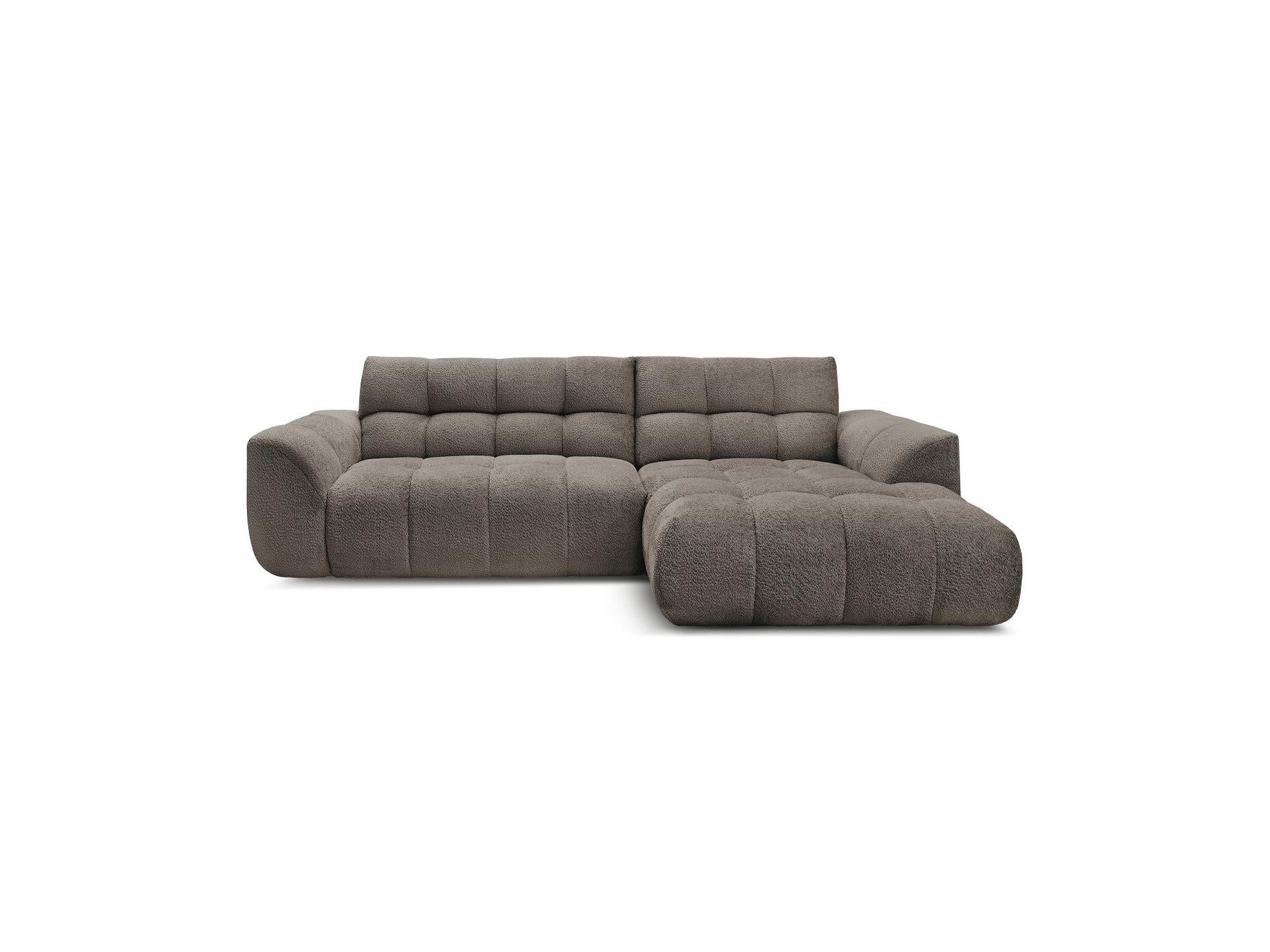 Jaya - Canapé D'Angle Fixe - Tissu Chenille - Angle Droit