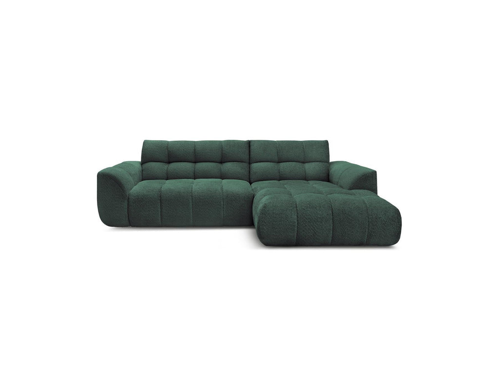 Jaya - Canapé D'Angle Fixe - Tissu Chenille - Angle Droit