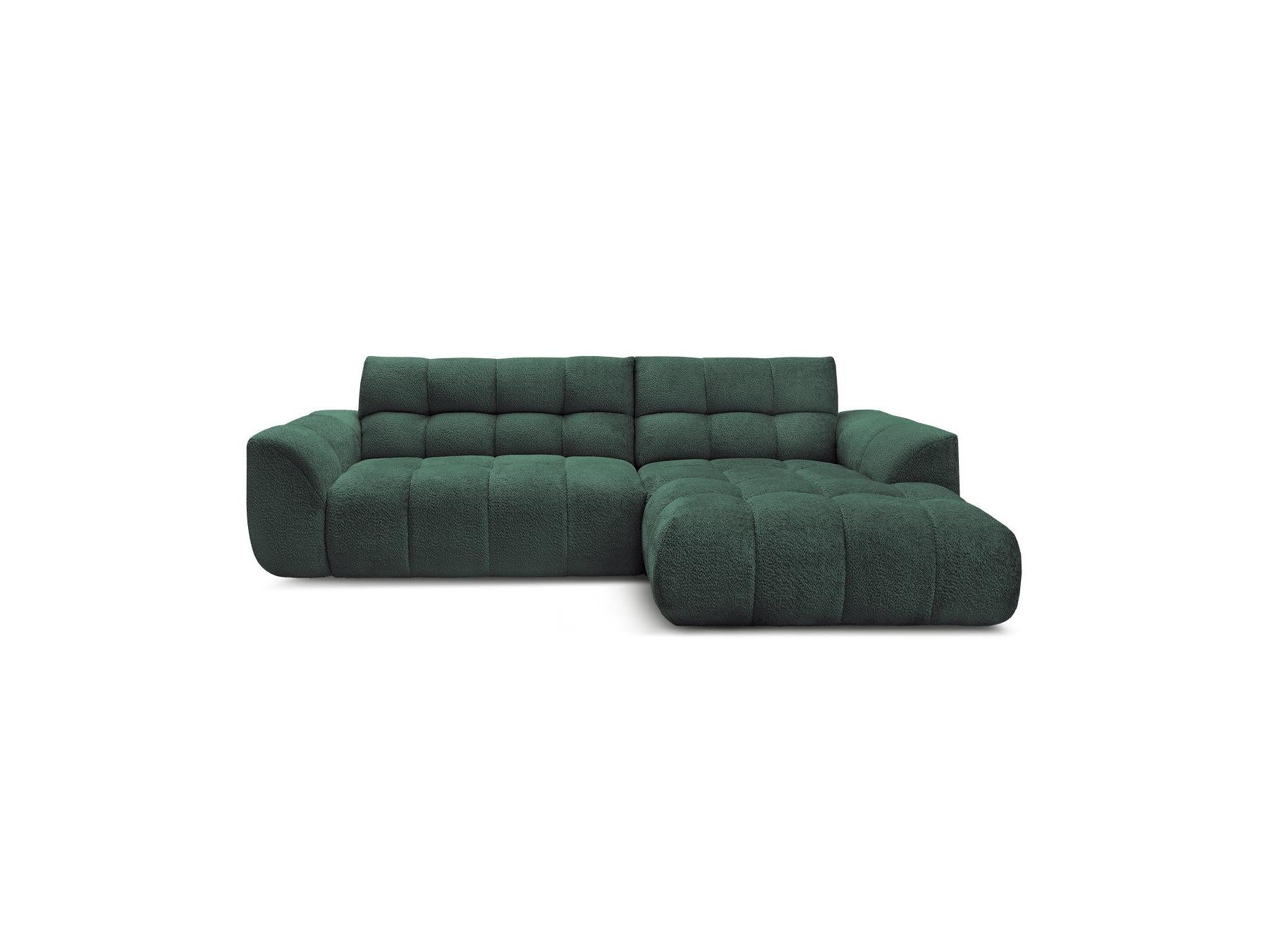 Jaya - Canapé D'Angle Fixe - Tissu Chenille - Angle Droit