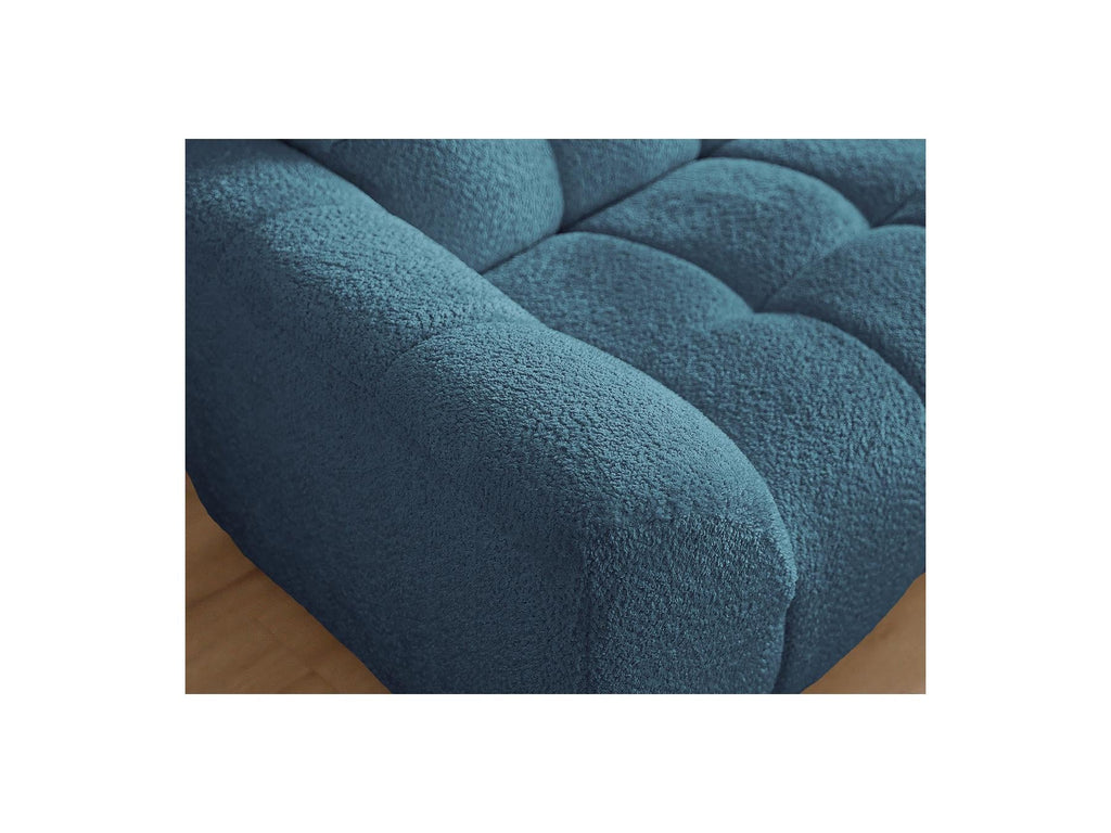 Jaya - Canapé D'Angle Fixe - Tissu Chenille - Angle Droit