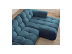Jaya - Canapé D'Angle Fixe - Tissu Chenille - Angle Droit