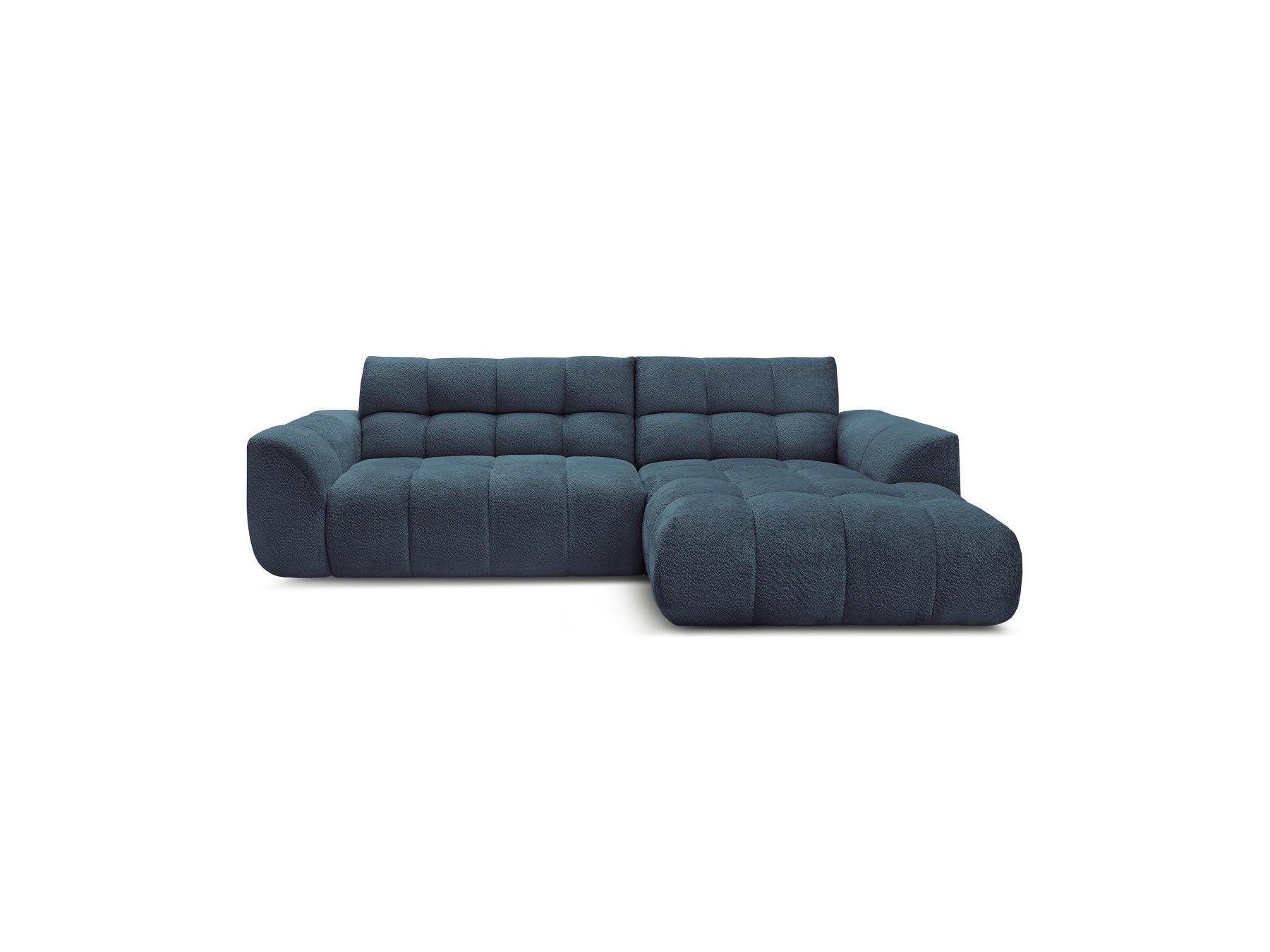 Jaya - Canapé D'Angle Fixe - Tissu Chenille - Angle Droit