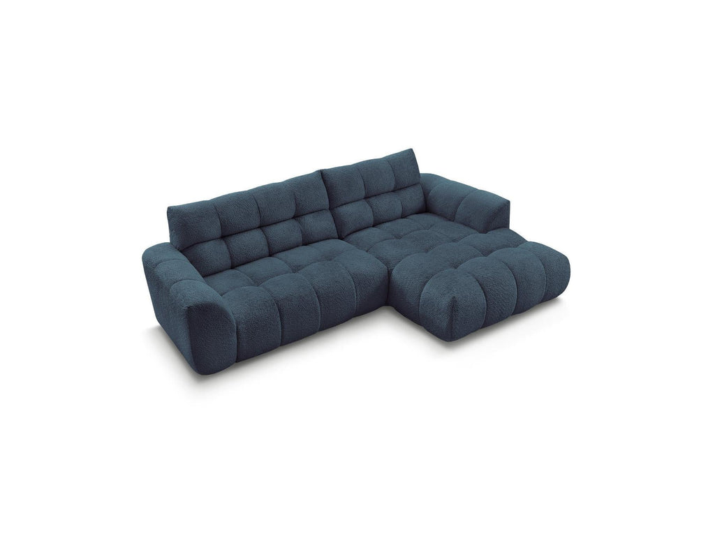 Jaya - Canapé D'Angle Fixe - Tissu Chenille - Angle Droit