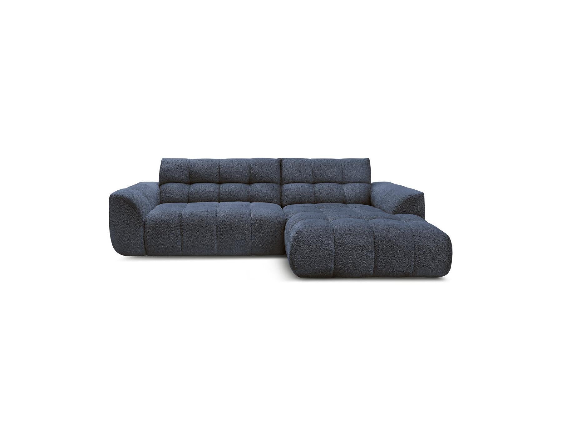 Jaya - Canapé D'Angle Fixe - Tissu Chenille - Angle Droit