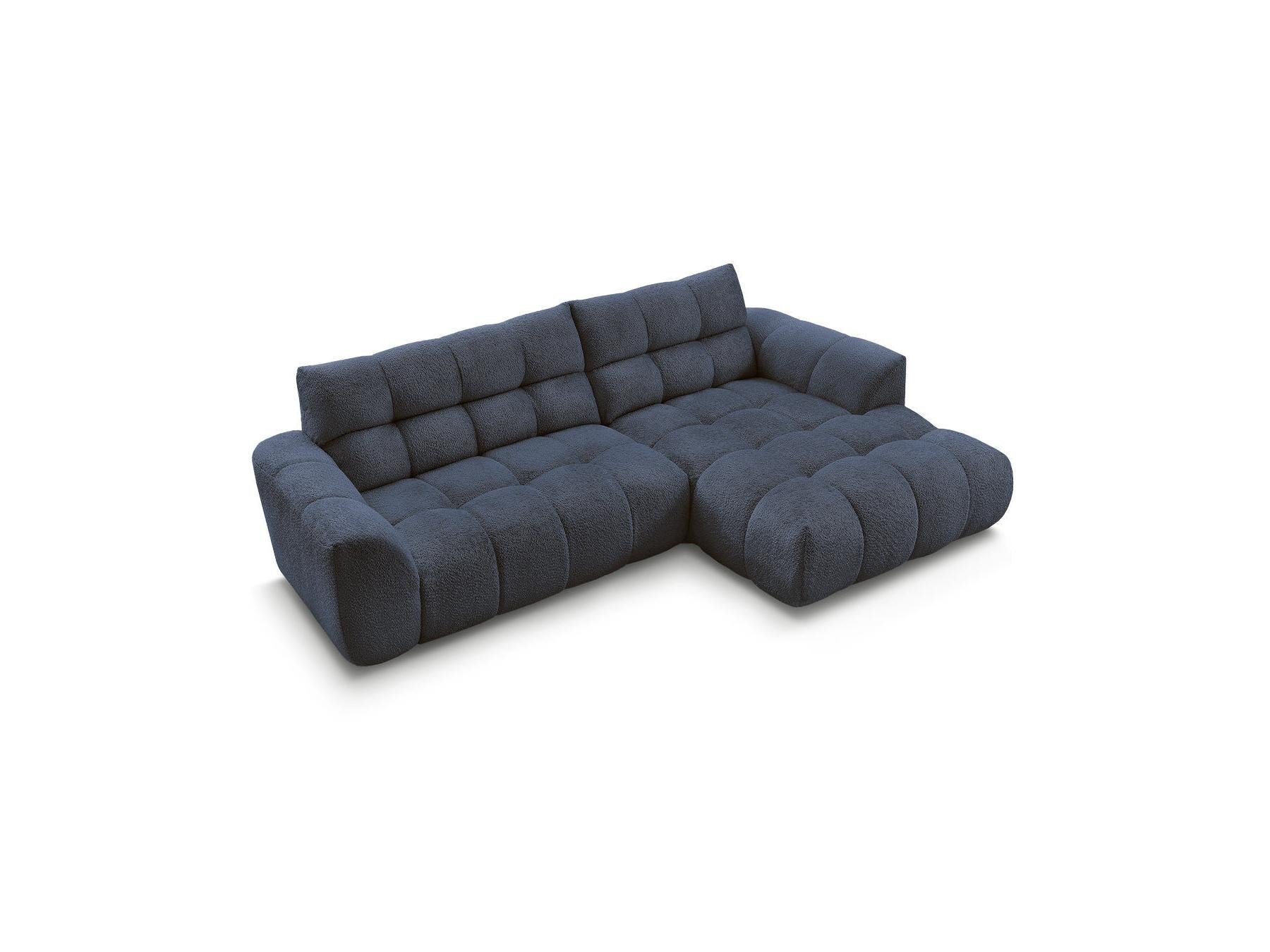 Jaya - Canapé D'Angle Fixe - Tissu Chenille - Angle Droit