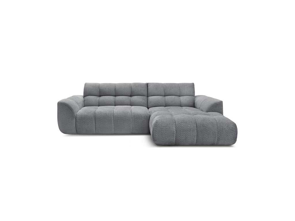 Jaya - Canapé D'Angle Fixe - Tissu Chenille - Angle Droit