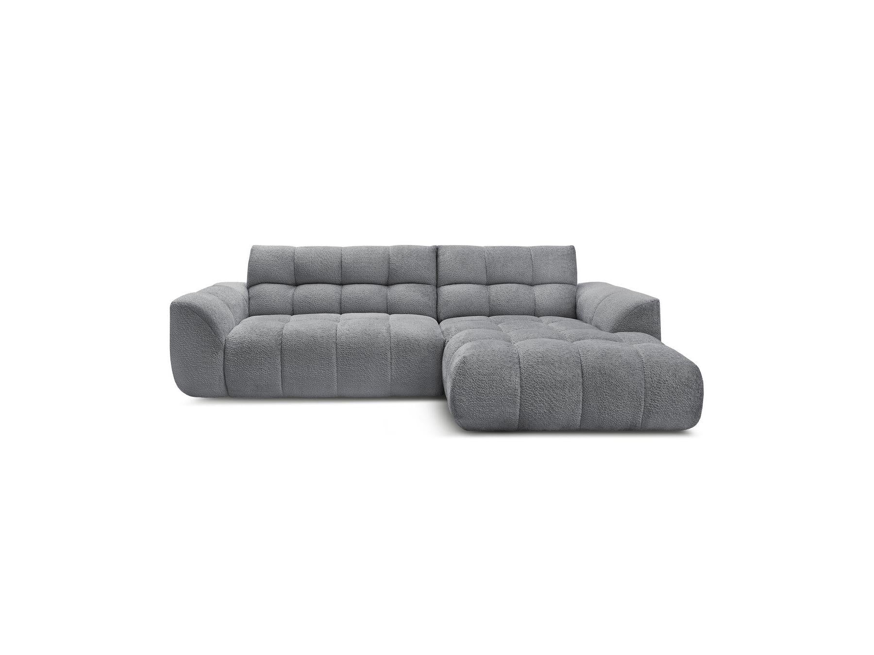 Jaya - Canapé D'Angle Fixe - Tissu Chenille - Angle Droit