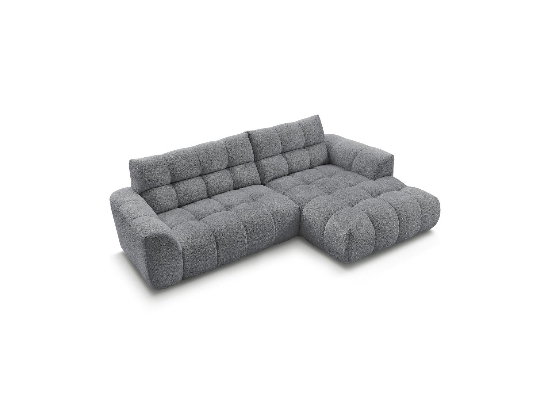 Jaya - Canapé D'Angle Fixe - Tissu Chenille - Angle Droit