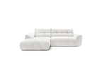Jaya - Canapé D'Angle Fixe - Tissu Chenille - Angle Gauche