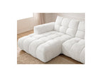 Jaya - Canapé D'Angle Fixe - Tissu Chenille - Angle Gauche