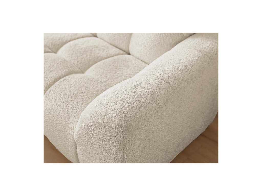 Jaya - Canapé D'Angle Fixe - Tissu Chenille - Angle Gauche