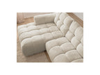 Jaya - Canapé D'Angle Fixe - Tissu Chenille - Angle Gauche
