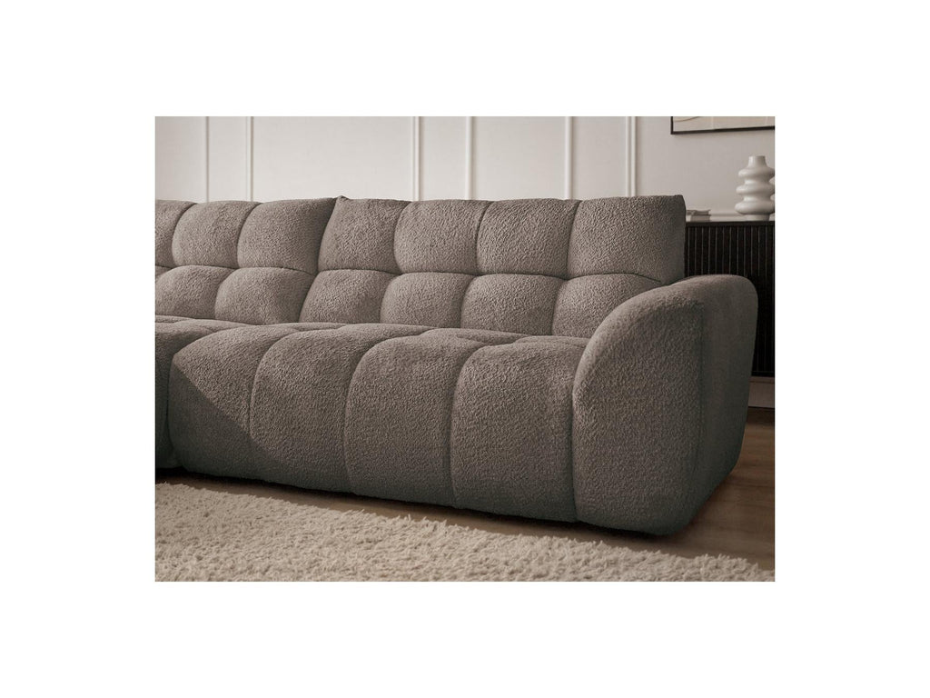 Jaya - Canapé D'Angle Fixe - Tissu Chenille - Angle Gauche