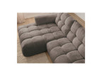 Jaya - Canapé D'Angle Fixe - Tissu Chenille - Angle Gauche