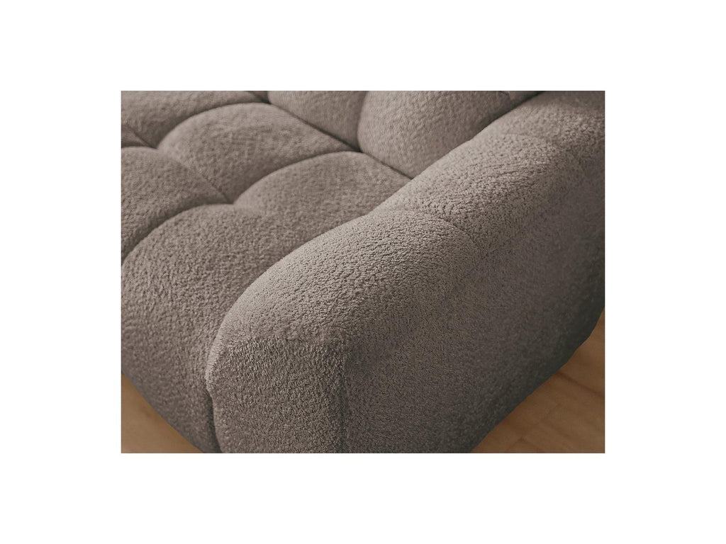 Jaya - Canapé D'Angle Fixe - Tissu Chenille - Angle Gauche