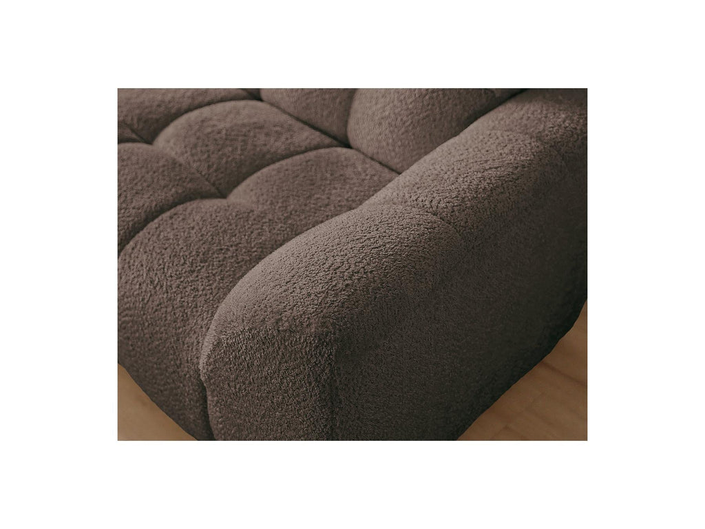 Jaya - Canapé D'Angle Fixe - Tissu Chenille - Angle Gauche