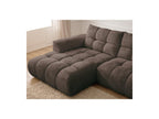 Jaya - Canapé D'Angle Fixe - Tissu Chenille - Angle Gauche