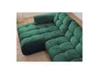 Jaya - Canapé D'Angle Fixe - Tissu Chenille - Angle Gauche