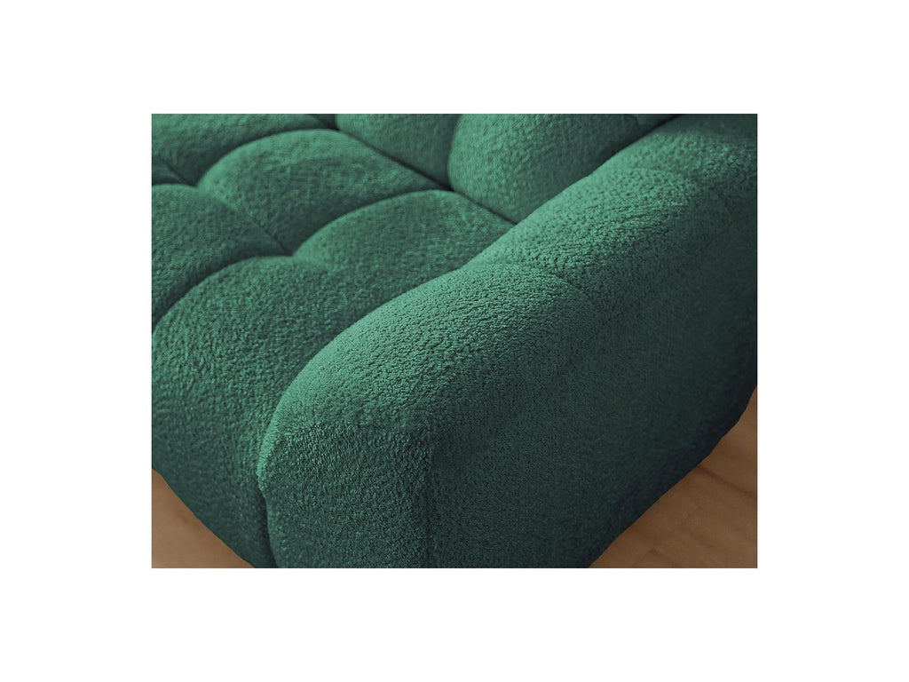 Jaya - Canapé D'Angle Fixe - Tissu Chenille - Angle Gauche