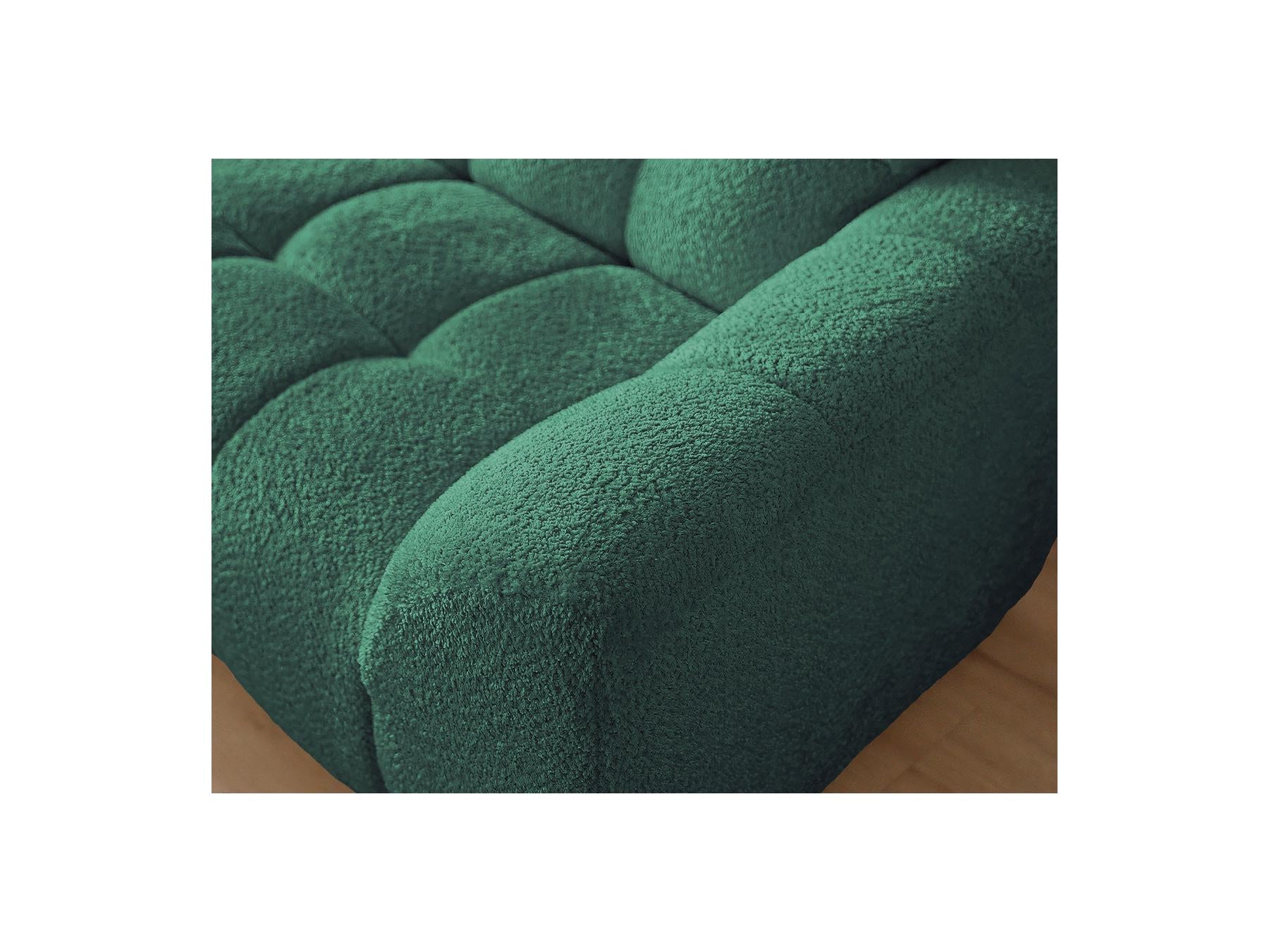 Jaya - Canapé D'Angle Fixe - Tissu Chenille - Angle Gauche