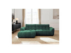 Jaya - Canapé D'Angle Fixe - Tissu Chenille - Angle Gauche