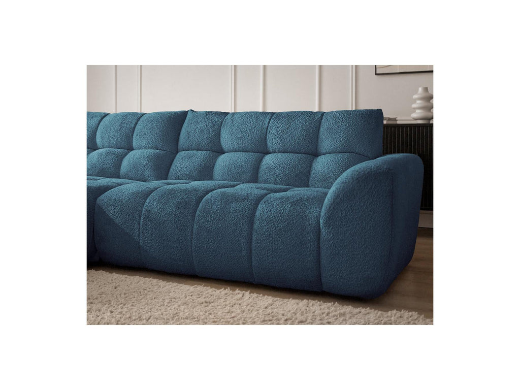 Jaya - Canapé D'Angle Fixe - Tissu Chenille - Angle Gauche