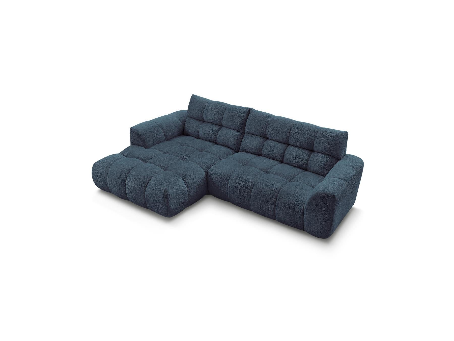 Jaya - Canapé D'Angle Fixe - Tissu Chenille - Angle Gauche