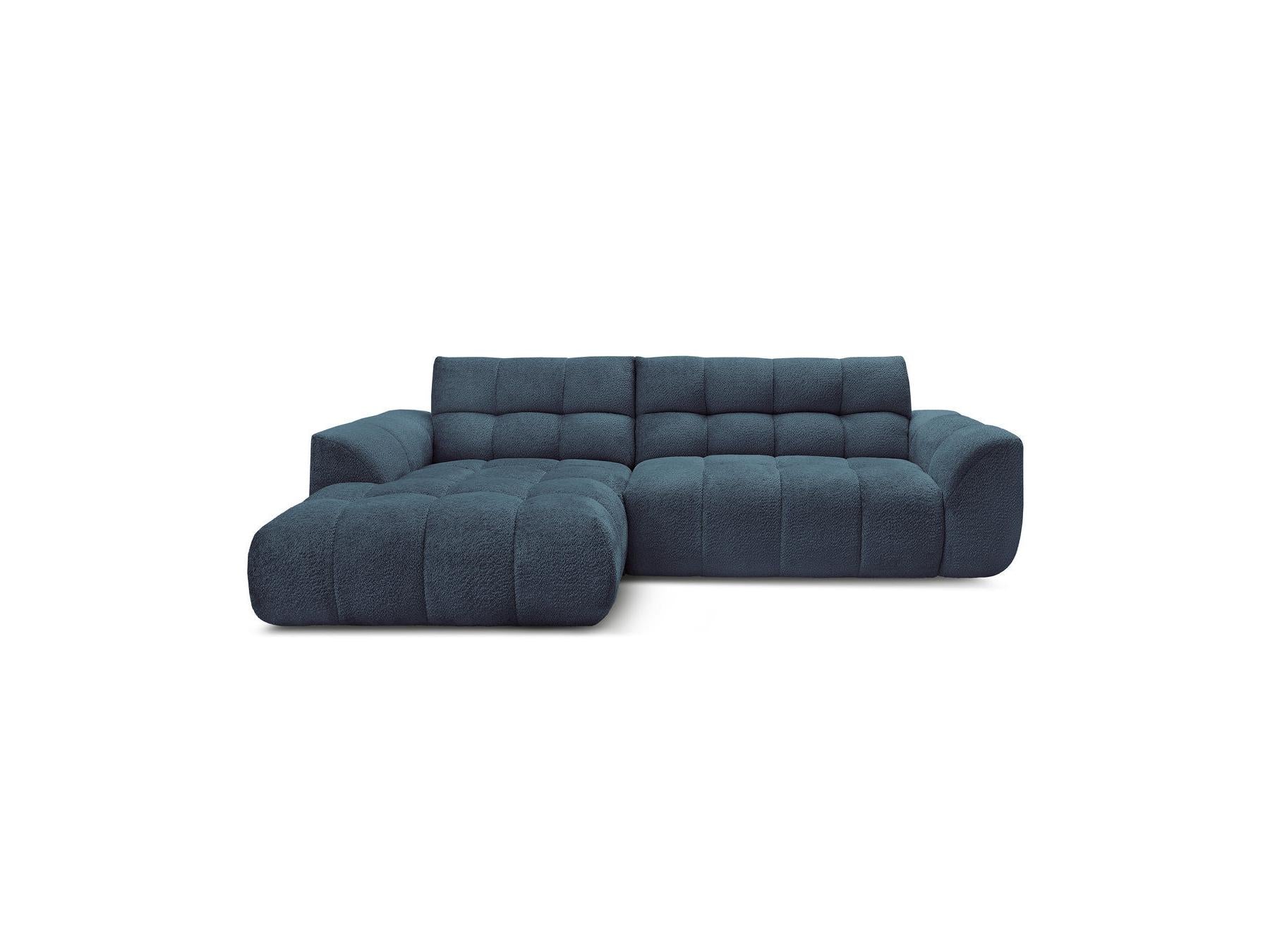 Jaya - Canapé D'Angle Fixe - Tissu Chenille - Angle Gauche