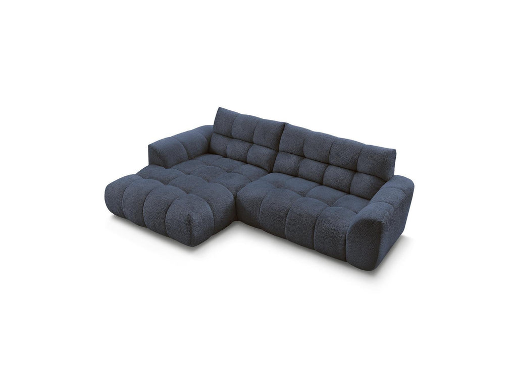 Jaya - Canapé D'Angle Fixe - Tissu Chenille - Angle Gauche