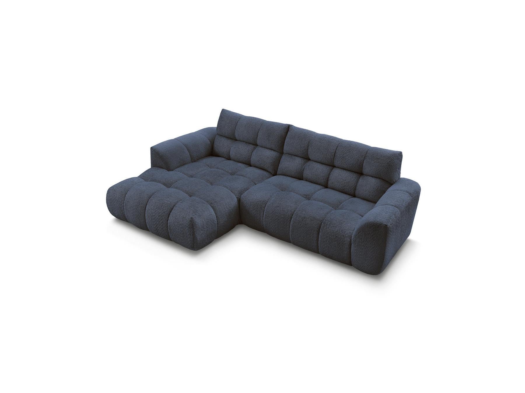 Jaya - Canapé D'Angle Fixe - Tissu Chenille - Angle Gauche