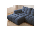 Jaya - Canapé D'Angle Fixe - Tissu Chenille - Angle Gauche