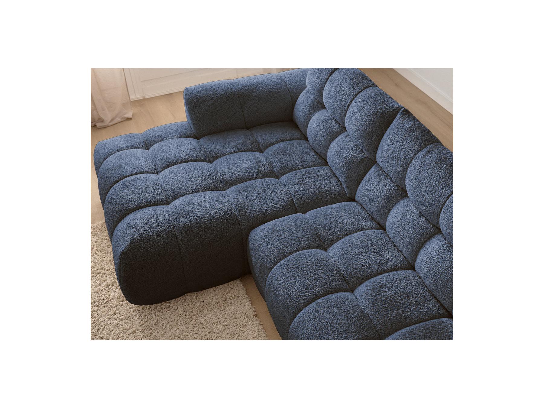 Jaya - Canapé D'Angle Fixe - Tissu Chenille - Angle Gauche