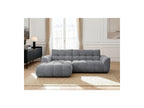 Jaya - Canapé D'Angle Fixe - Tissu Chenille - Angle Gauche