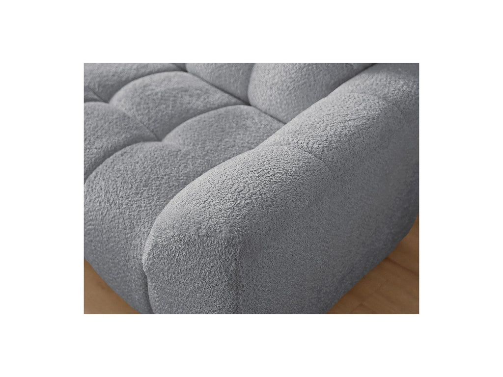 Jaya - Canapé D'Angle Fixe - Tissu Chenille - Angle Gauche