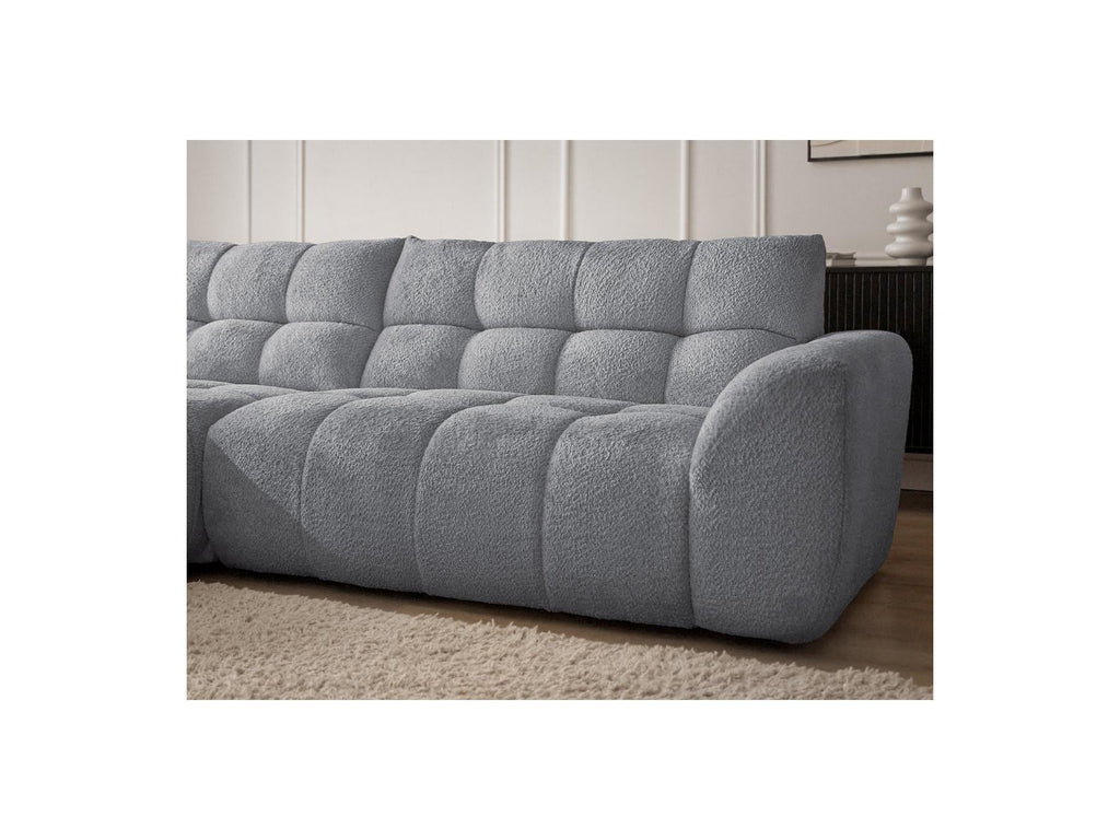 Jaya - Canapé D'Angle Fixe - Tissu Chenille - Angle Gauche