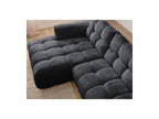 Jaya - Canapé D'Angle Fixe - Tissu Chenille - Angle Gauche