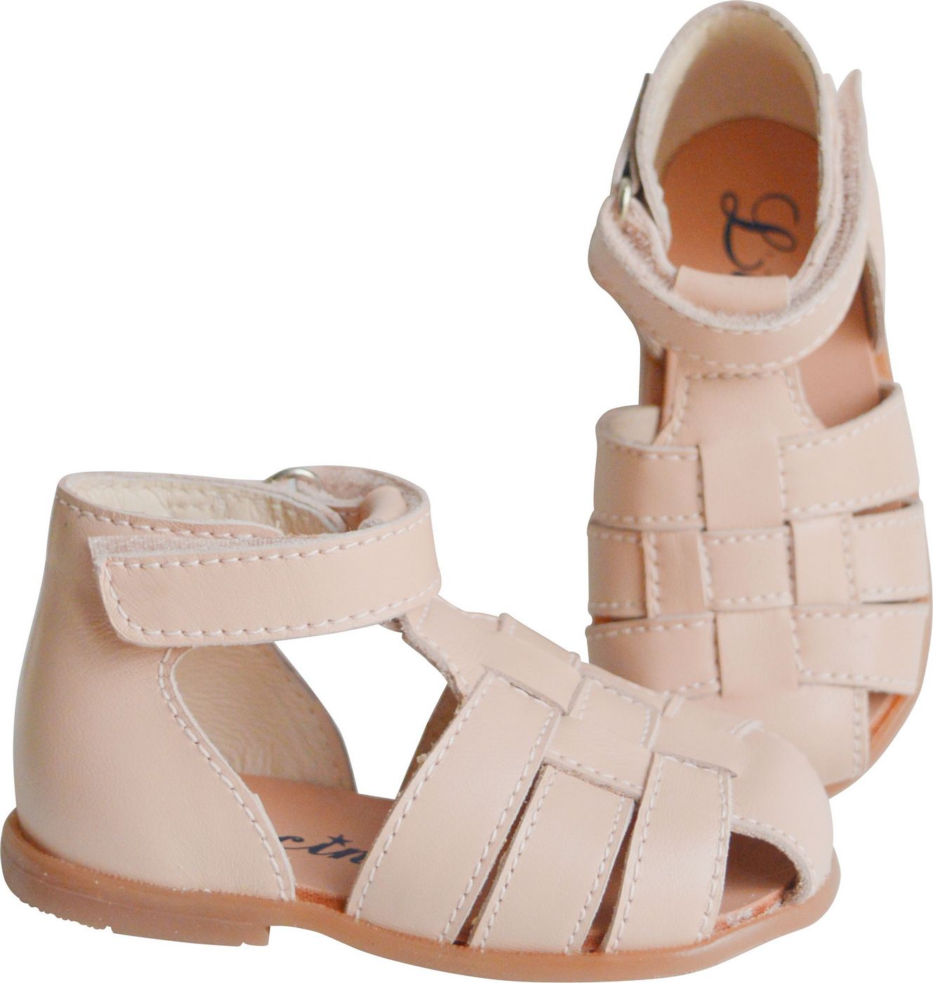 Clarence Nu-Pieds Souples Scratch- Rose Nude - Fille