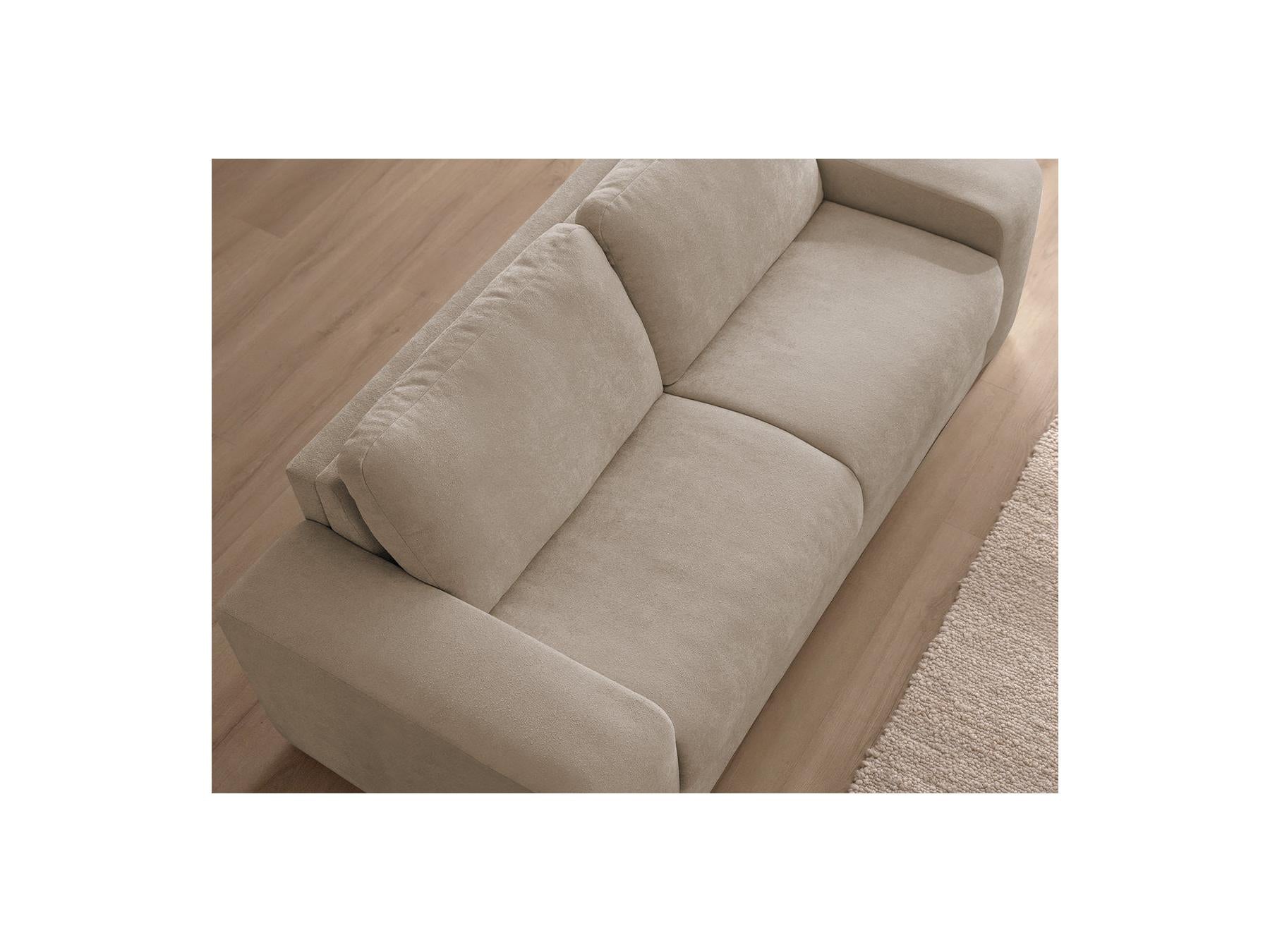 Ibiza - Canapé Droit Convertible - Ouverture Express Tissu Texturé