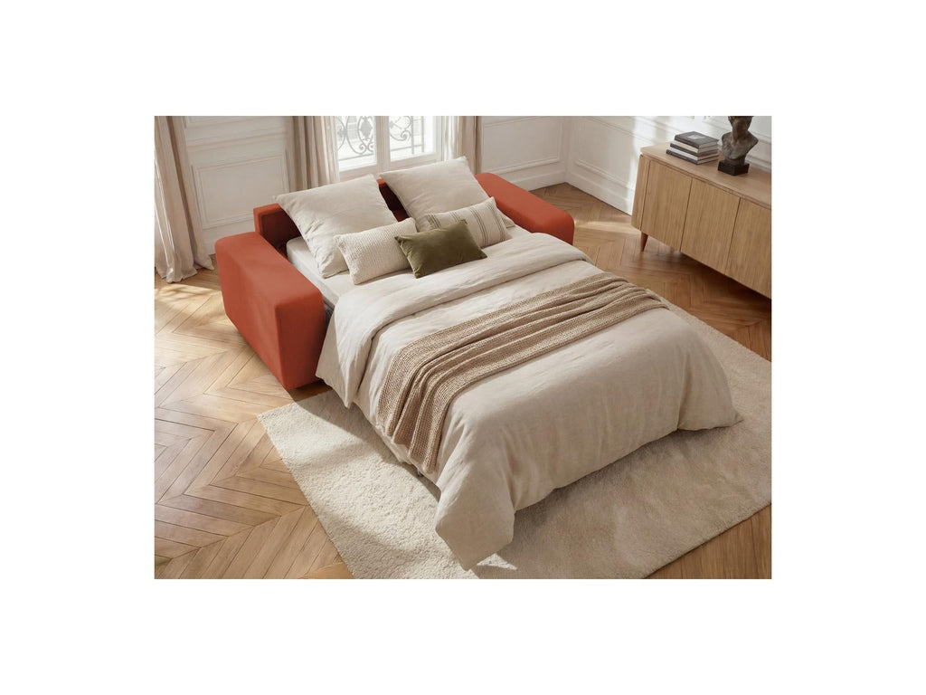 Ibiza - Canapé Droit Convertible - Ouverture Express Tissu Texturé