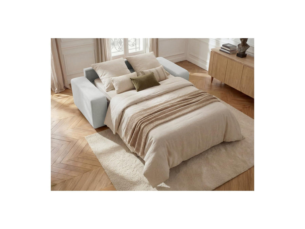 Ibiza - Canapé Droit Convertible - Ouverture Express Tissu Texturé