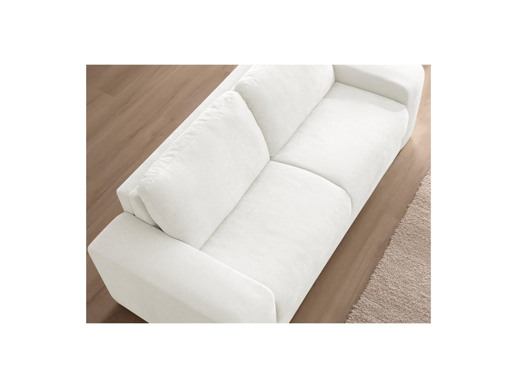 Ibiza - Canapé Droit Convertible - Ouverture Express Tissu Texturé