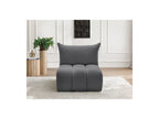 Azra - Chauffeuse 1 Place Sans Accoudoir Pour Canapé Modulable - Tissu Bouclette