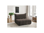 Azra - Chauffeuse 2 Places Sans Accoudoir Pour Canapé Modulable - Tissu Bouclette