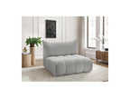 Azra - Chauffeuse 2 Places Sans Accoudoir Pour Canapé Modulable - Tissu Bouclette