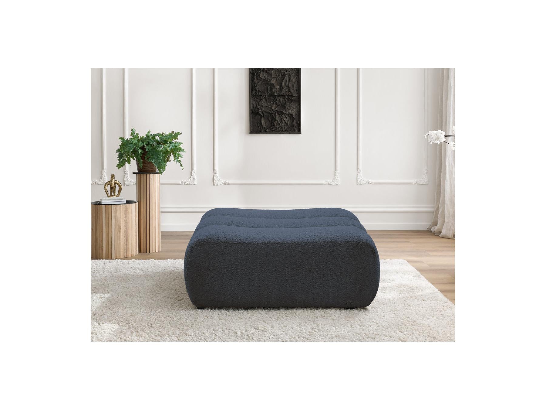 Azra - Pouf - Tissu Bouclette