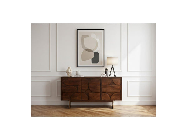 Berenice - Buffet 3 Portes - Bois Massif De Manguier
