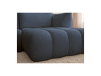 Azra - Canapé D'Angle Fixe Modulable - Tissu Bouclette - Angle Droit
