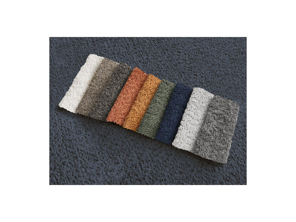 Azra - Canapé D'Angle Fixe Modulable - Tissu Bouclette - Angle Droit