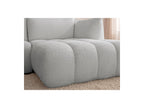 Azra - Canapé D'Angle Fixe Modulable - Tissu Bouclette - Angle Droit